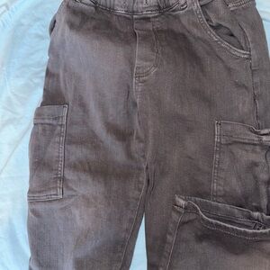 Zara Kids Charcoal Cargo Pants